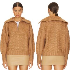 NWT John & Jenn Line Sloane Pullover Cable Knit Sweater Revolve